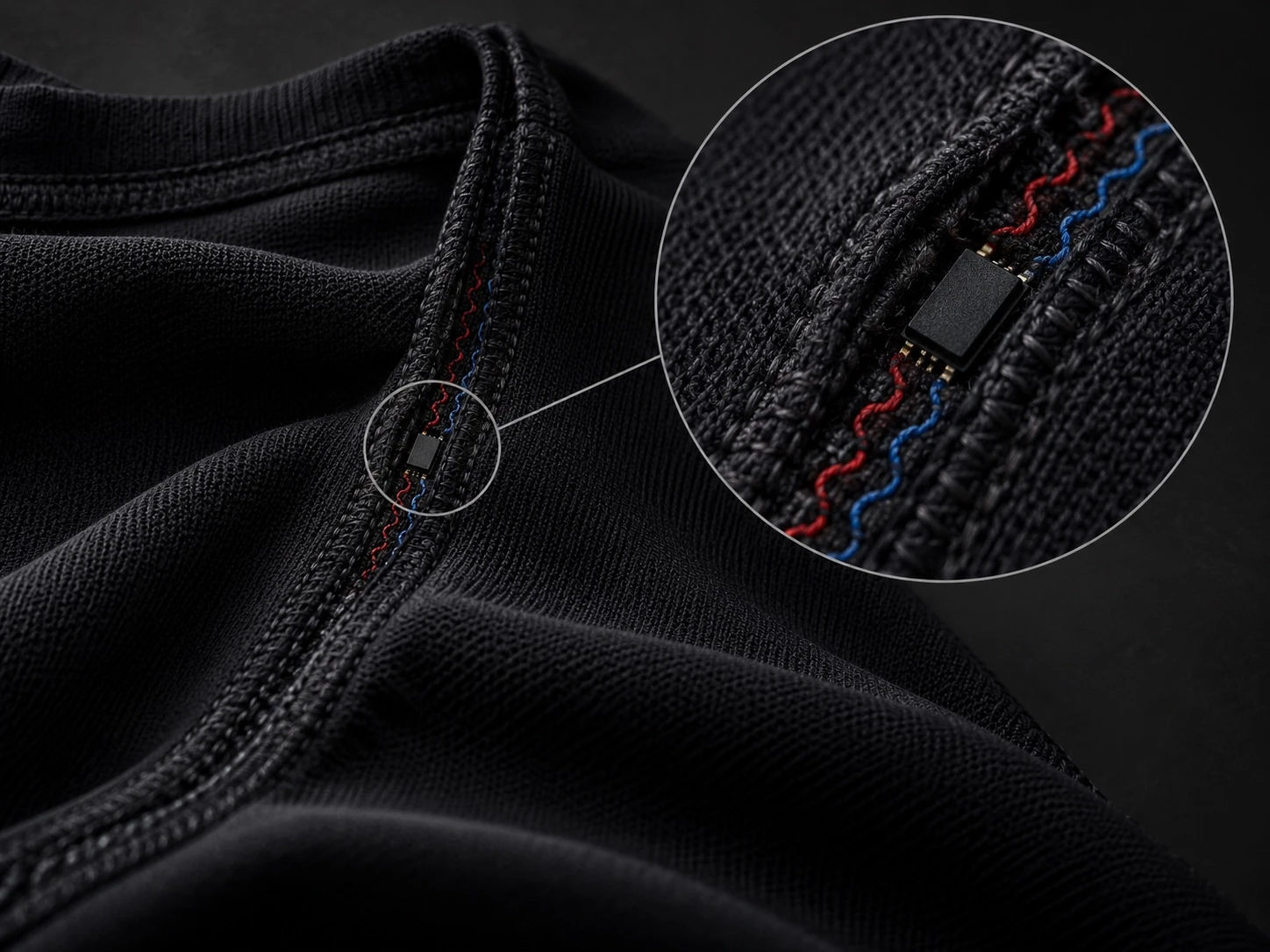 Sensor woven into NU7 smart clothing